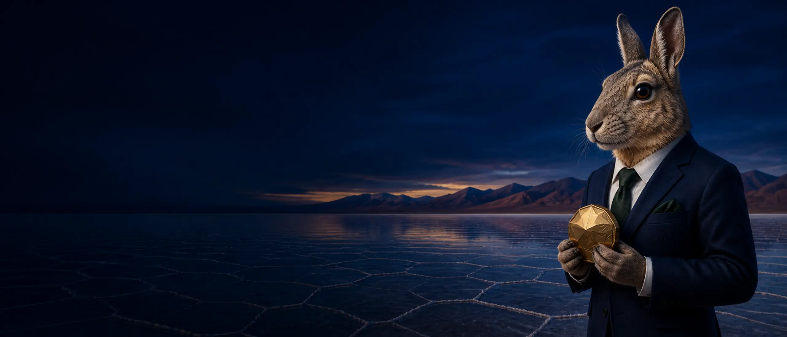 Mara patagónica en las Salinas Grandes con la oferta de criptomonedas