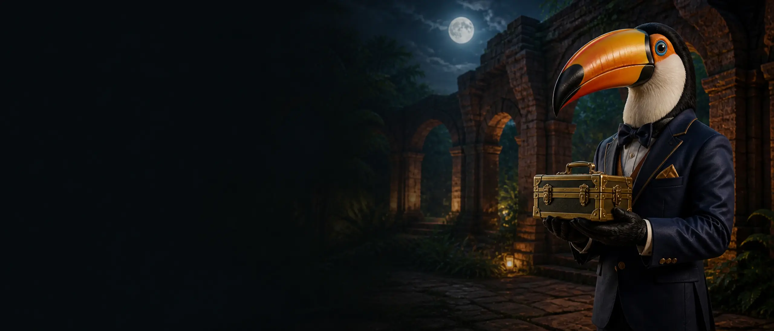 Tucán en las ruinas de San Ignacio Miní con el bono de recarga del jueves